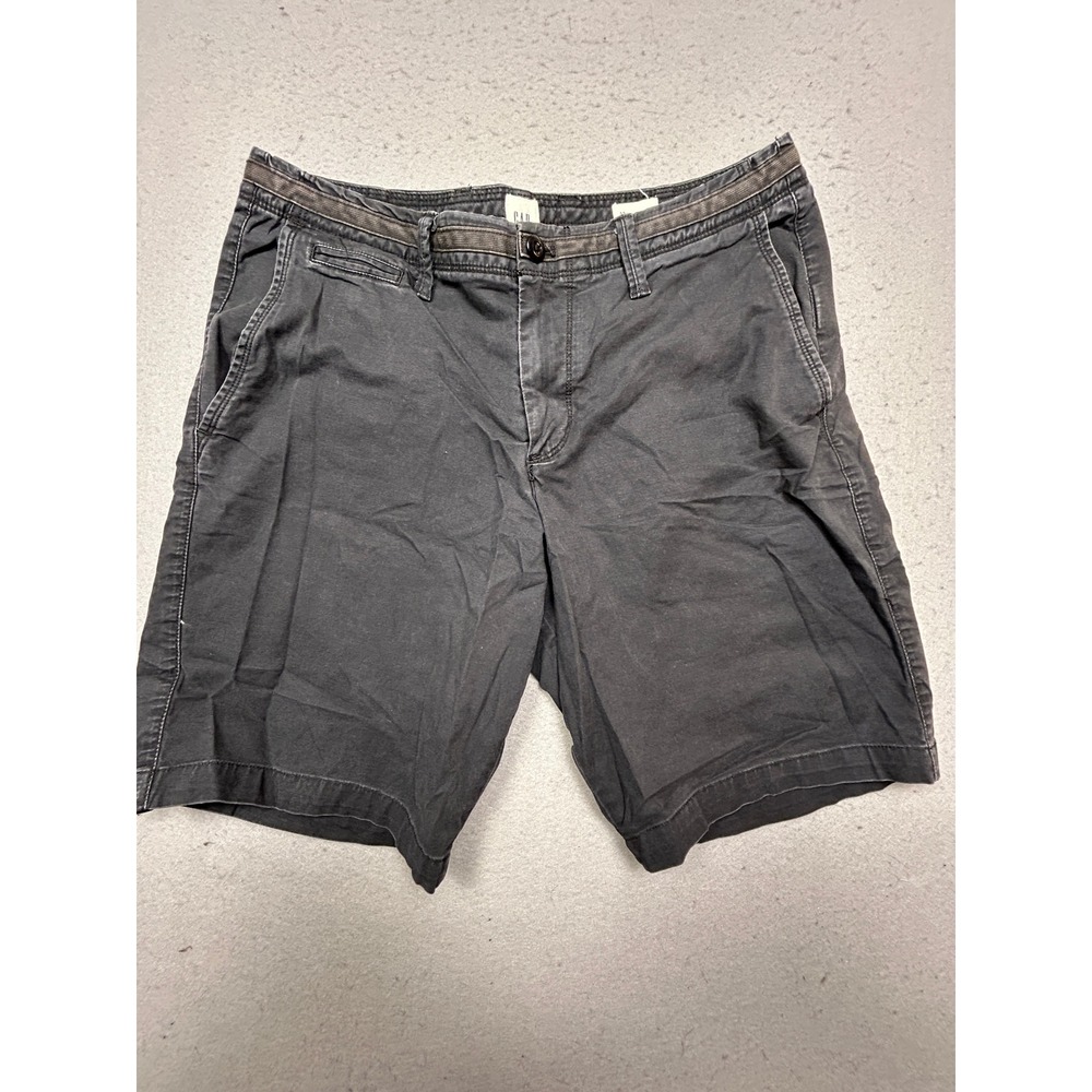 GAP Chino Shorts Cotton Spandex Black W32 Mens